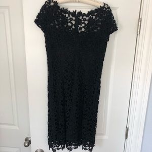 VINTAGE Chetta B Dress Black Lace Cocktail Sheath special Occasion  Size 6